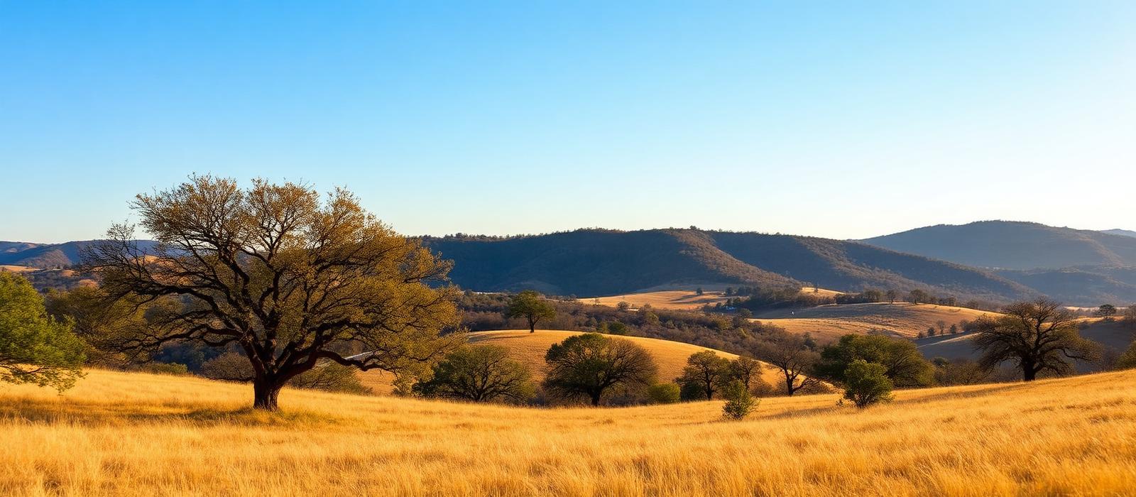 Aerial view of the Texas Hill Country